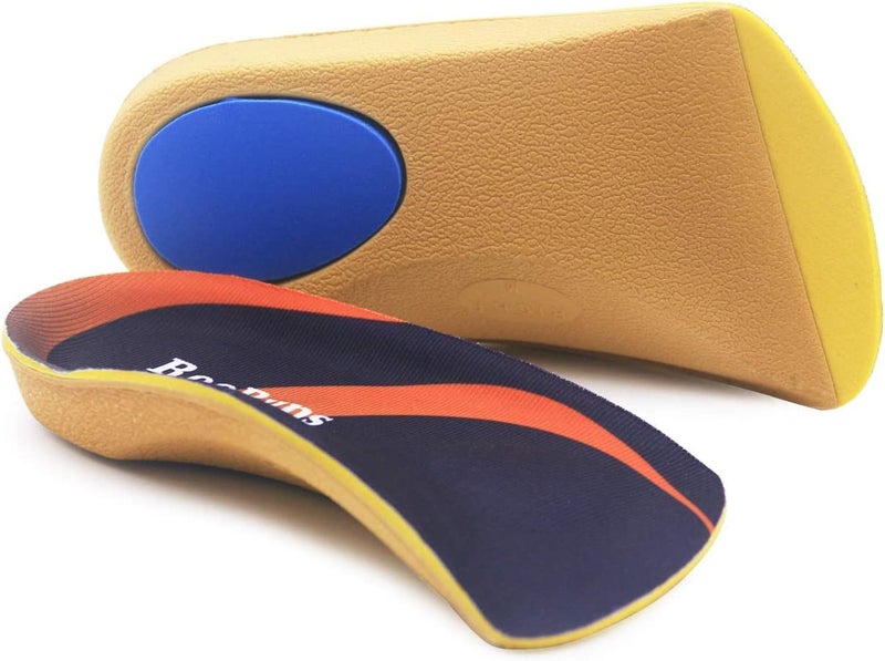 RooRuns Arch Support  RooRuns 3/4 Orthotic Shoe Inserts for Over-Pronation  Plantar Fasciitis  Heel Pain Relief  High Arch Support Insoles for Men and Women for Running Walking - Image 1